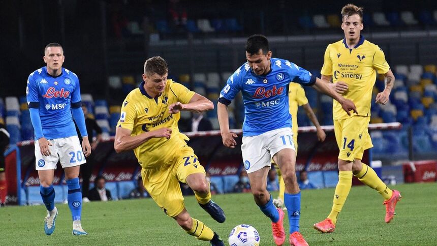 Thống kê lịch sử đối đầu Napoli vs Verona (22h59 ngày 15/4)